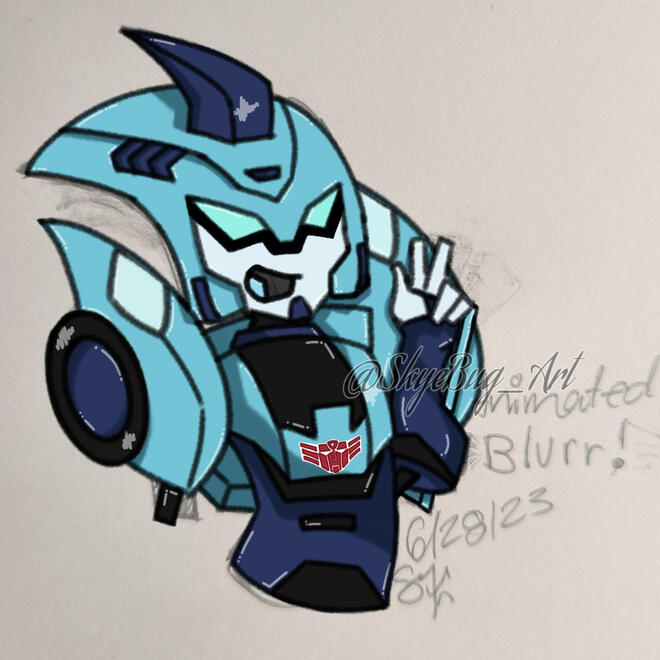 Animated Blurr doodle